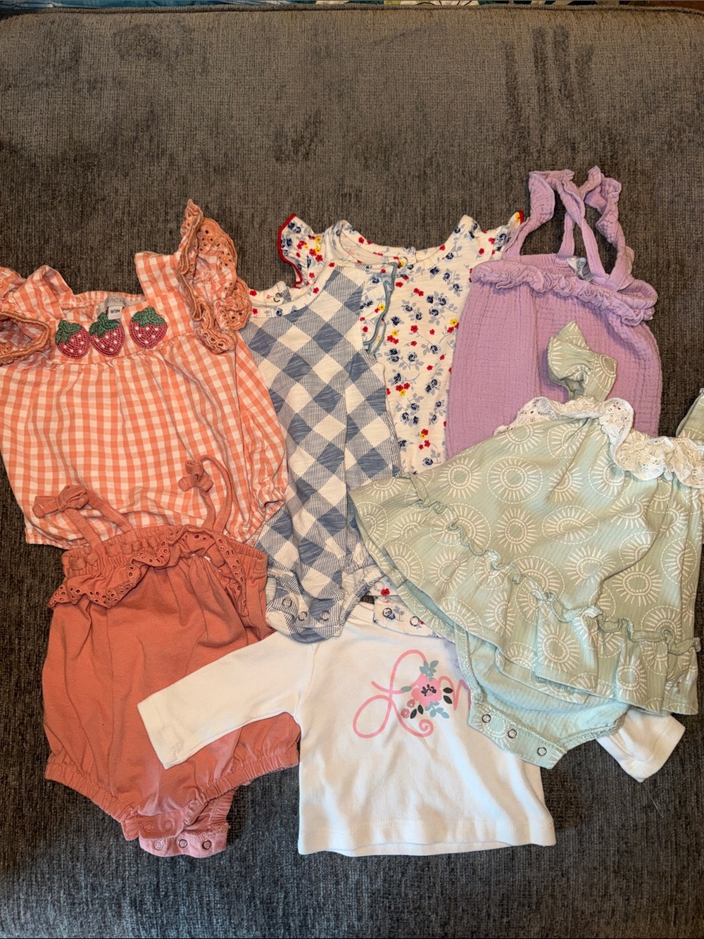 0-3 Months Baby Girls' Mixed Bundle Play Condition